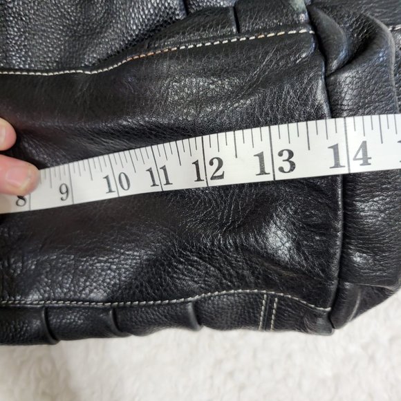 Fenn Wright Manson Leather Satchel Tote Black - Picture 13 of 13